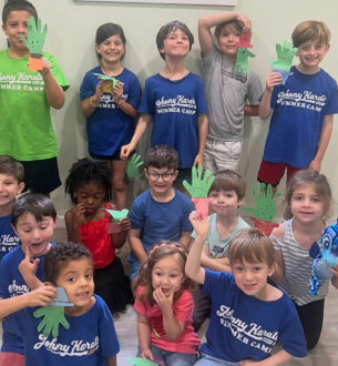 Children participating in Johnny Karate NYC summer camp activity.
